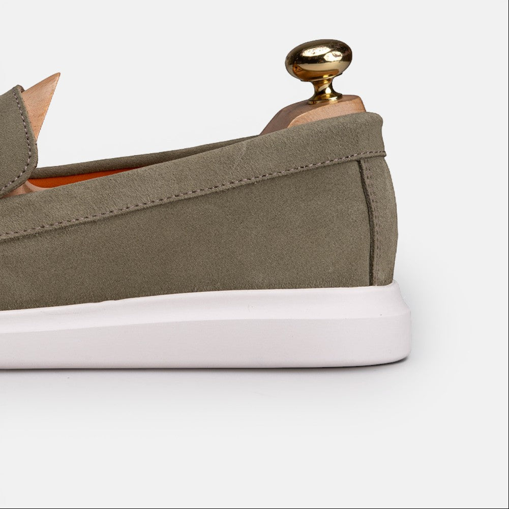 Volzak 711 Mocassin en daim Vert