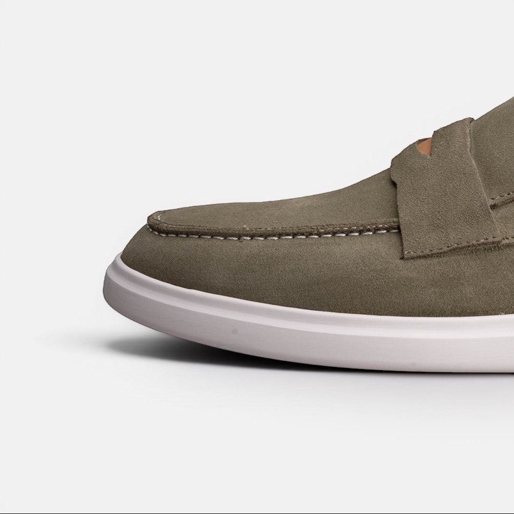 Volzak 711 Mocassin en daim Vert