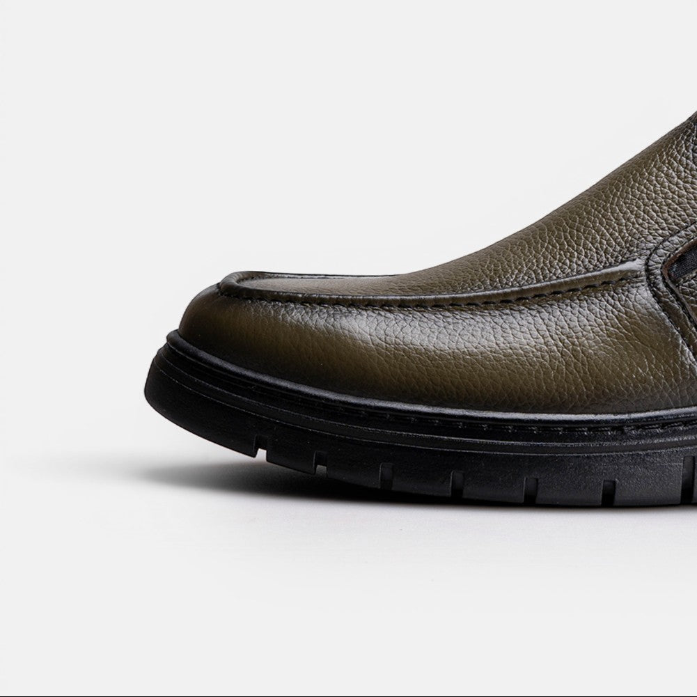 Volzak 5518 chaussure en cuir Vert Grainé