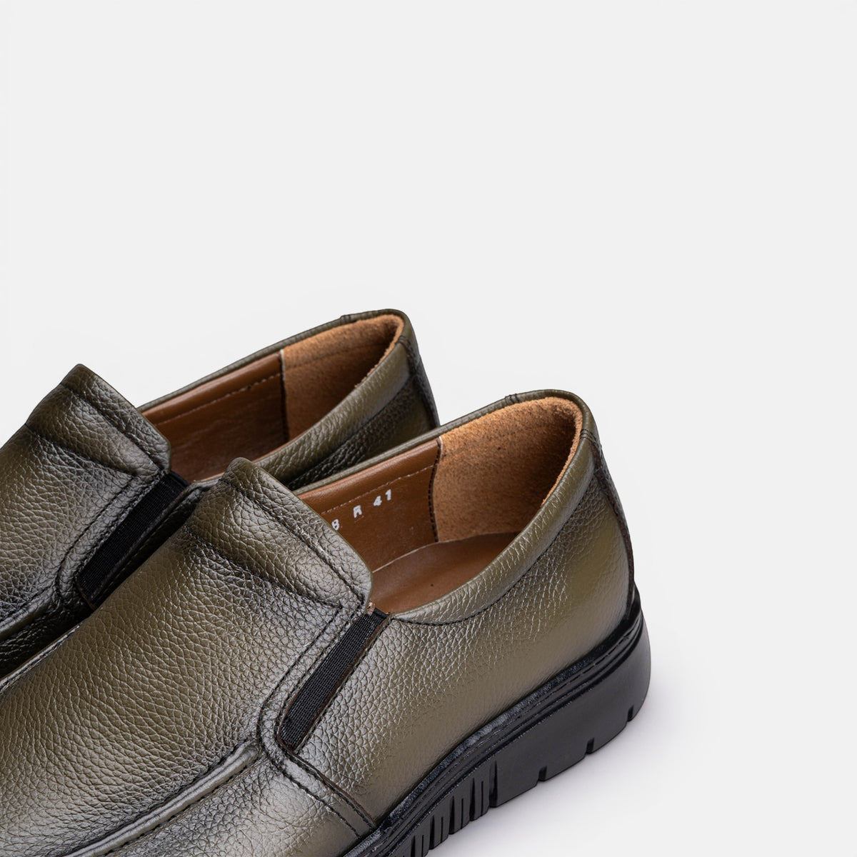 Volzak 5518 chaussure en cuir Vert Grainé