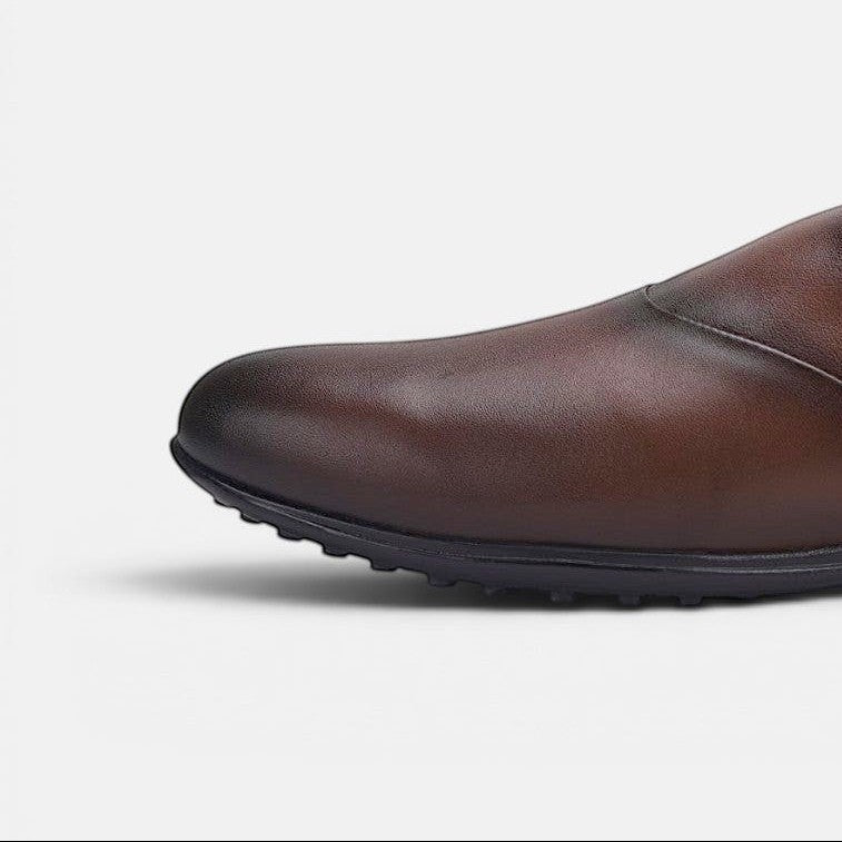 Volzak 5402 Mule en cuir Marron Vintage