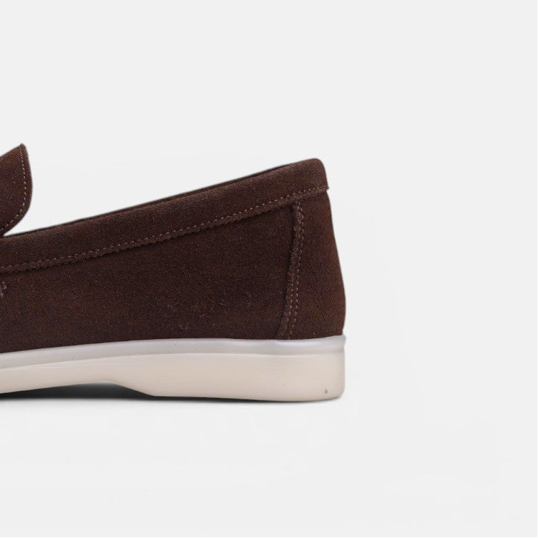 Volzak 676 Mocassin en daim Marron