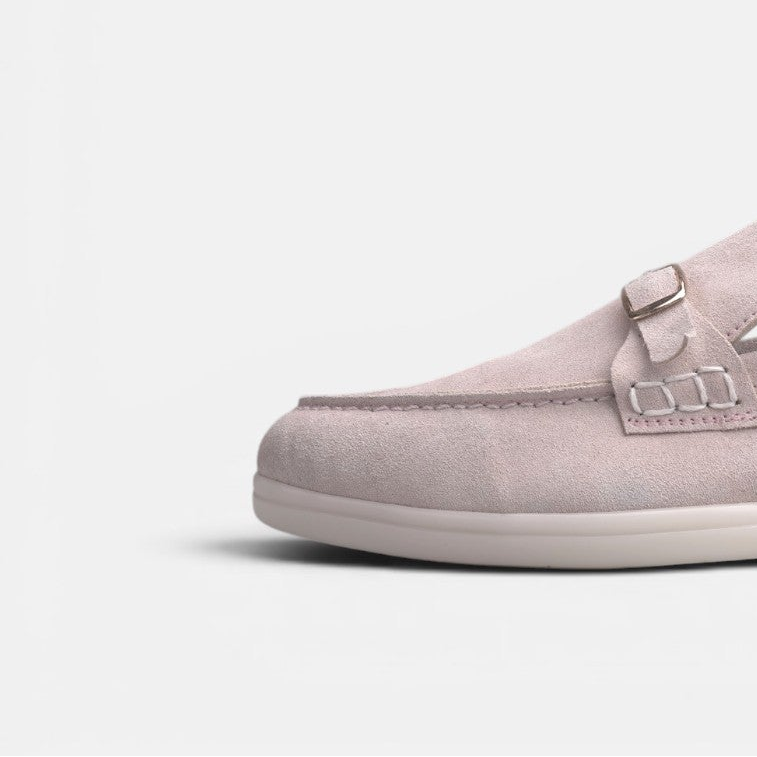 Volzak 676 Mocassin en daim Rose