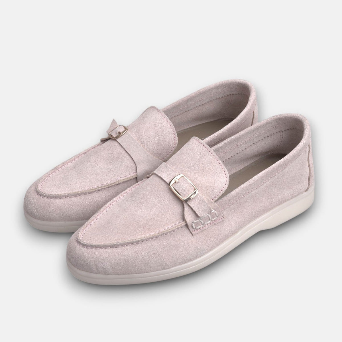 Volzak 676 Mocassin en daim Rose