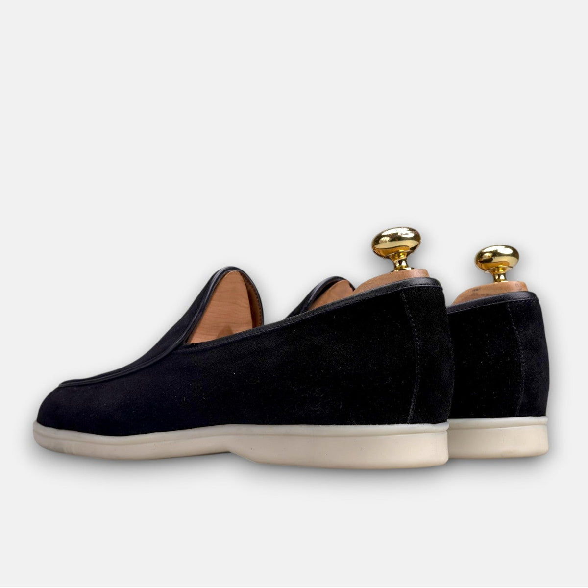 Volzak 5607 Mocassin en daim Noir