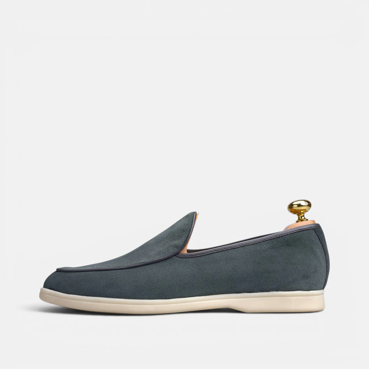 Volzak 5607 Mocassin en daim Gris