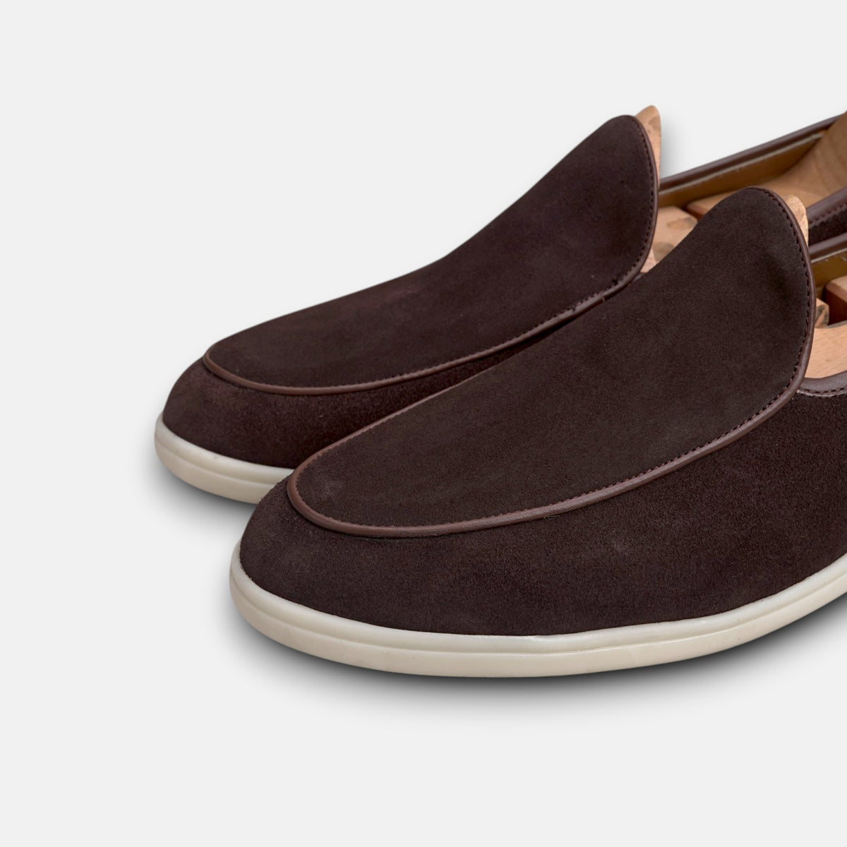 Volzak 5607 Mocassin en daim Marron