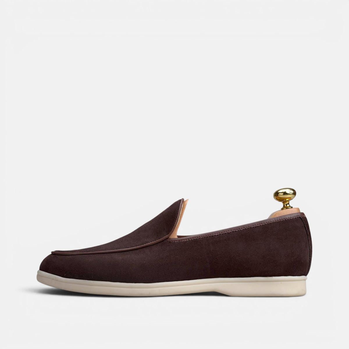 Volzak 5607 Mocassin en daim Marron