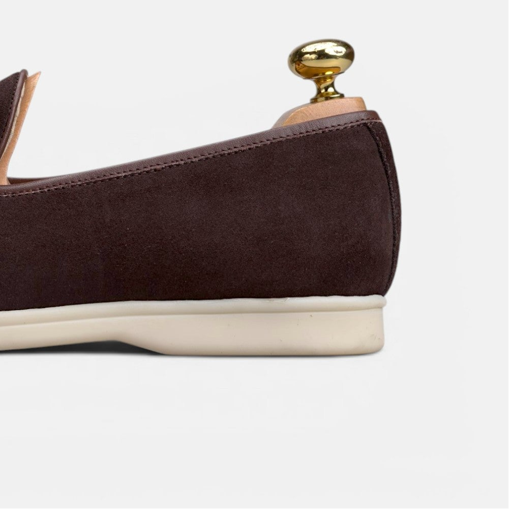 Volzak 5607 Mocassin en daim Marron