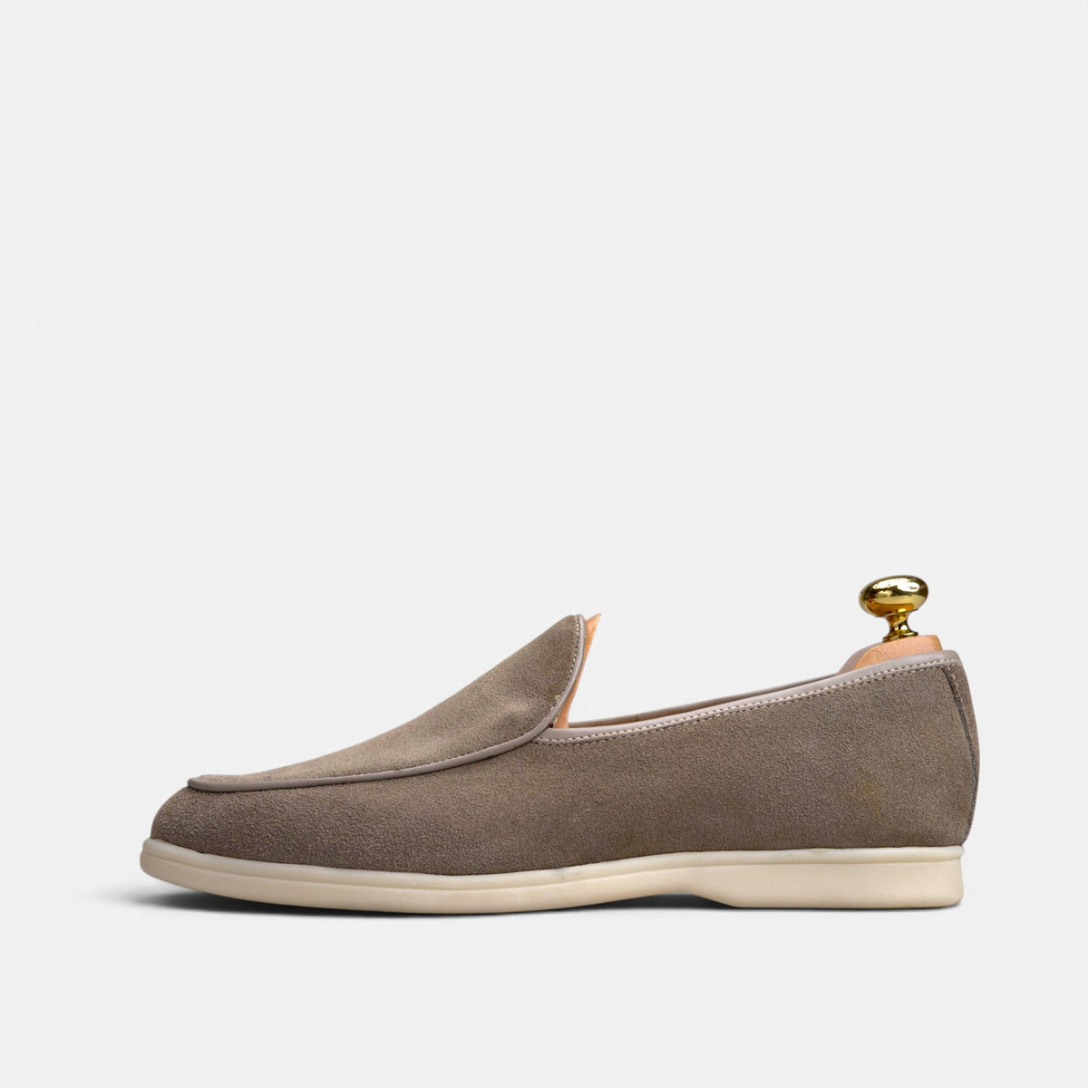 Volzak 5607 Mocassin en daim Beige