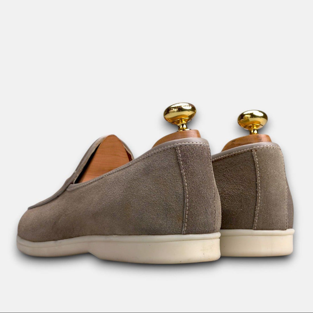 Volzak 5607 Mocassin en daim Beige
