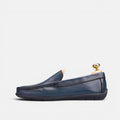 Volzak 5608 Mocassin en cuir Bleu