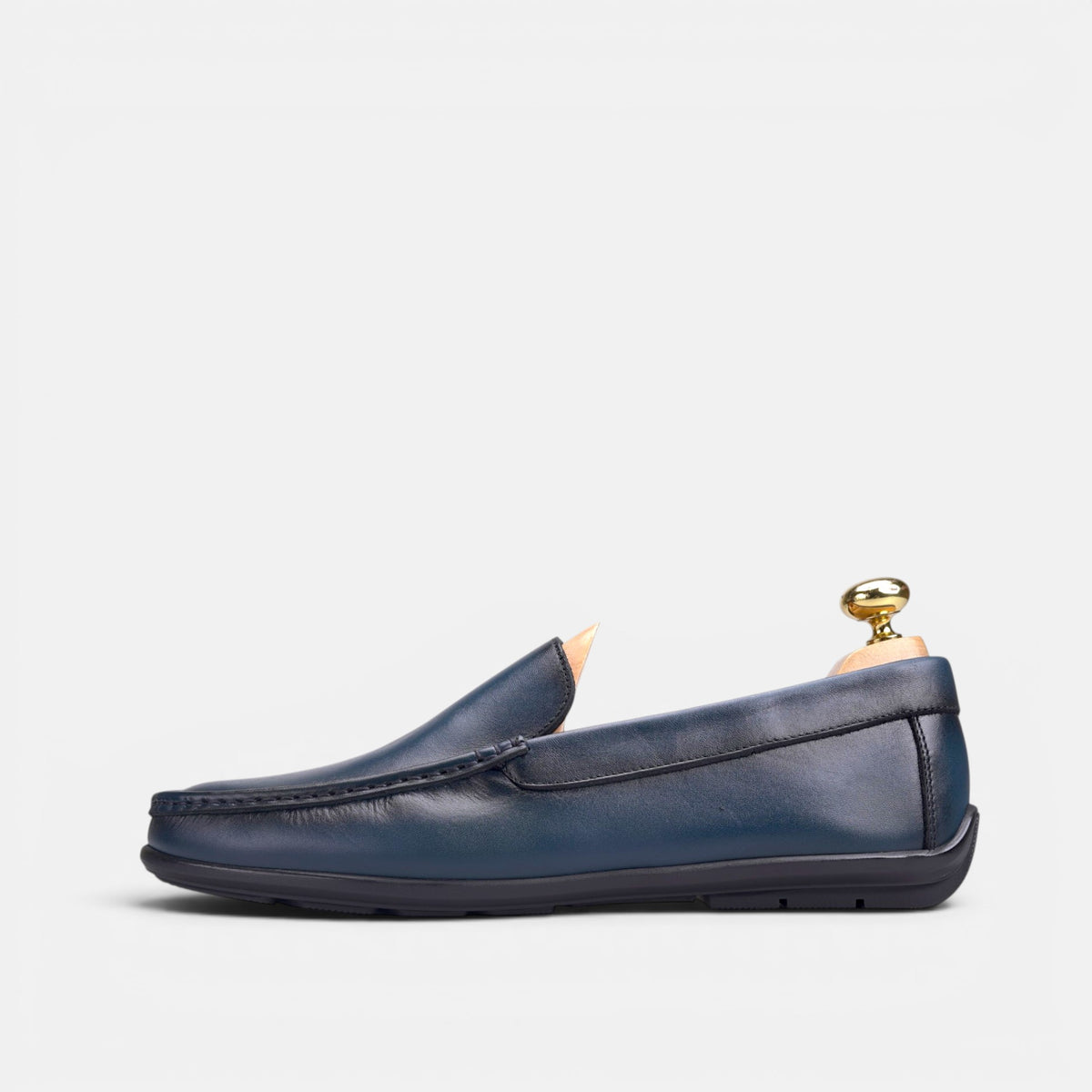 Volzak 5608 Mocassin en cuir Bleu