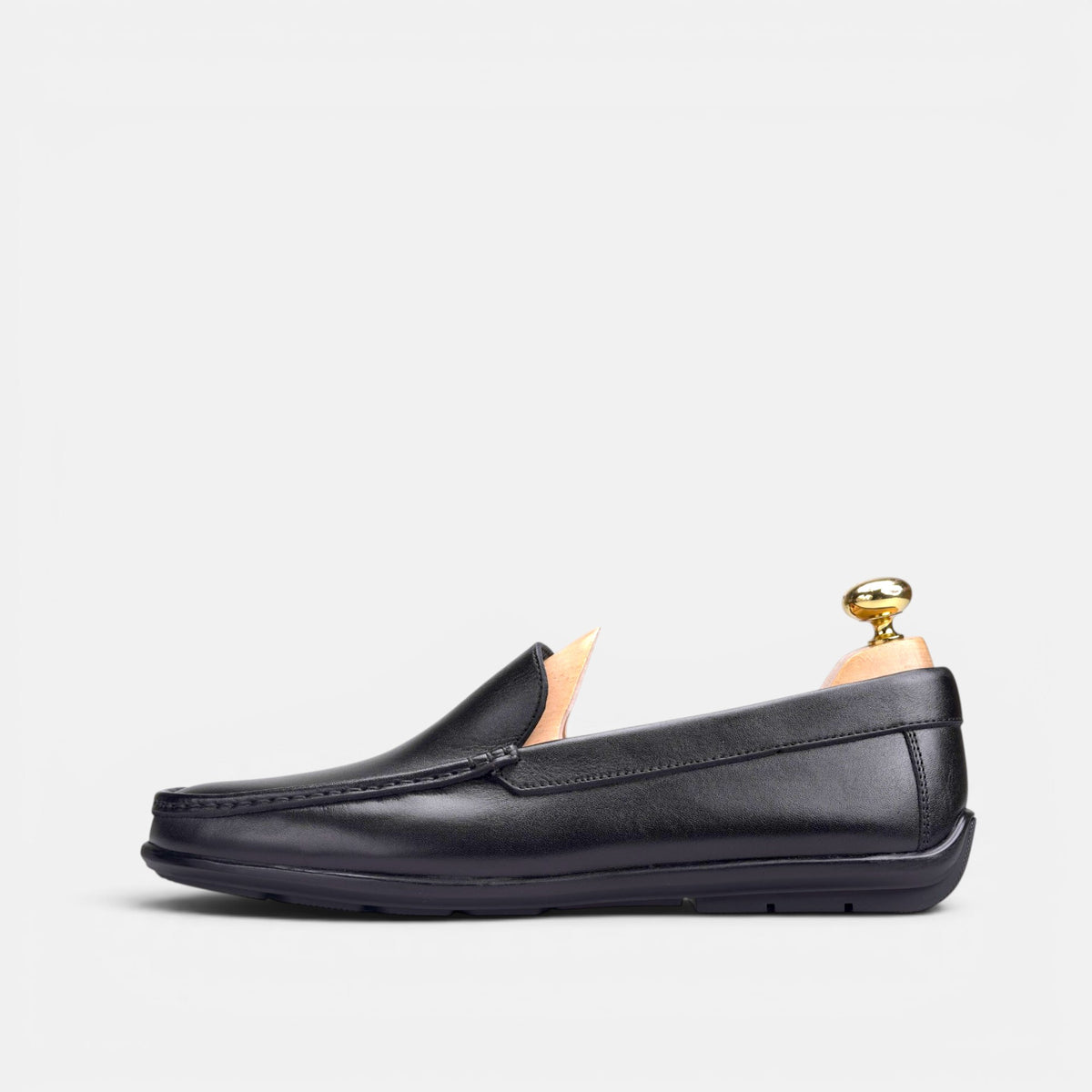 Volzak 5608 Mocassin en cuir Noir