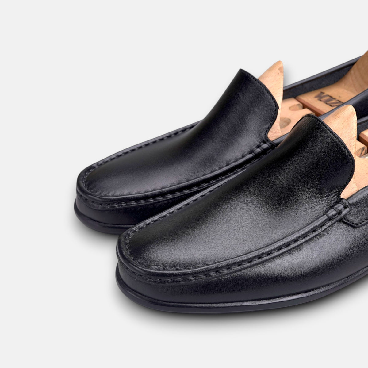 Volzak 5608 Mocassin en cuir Noir