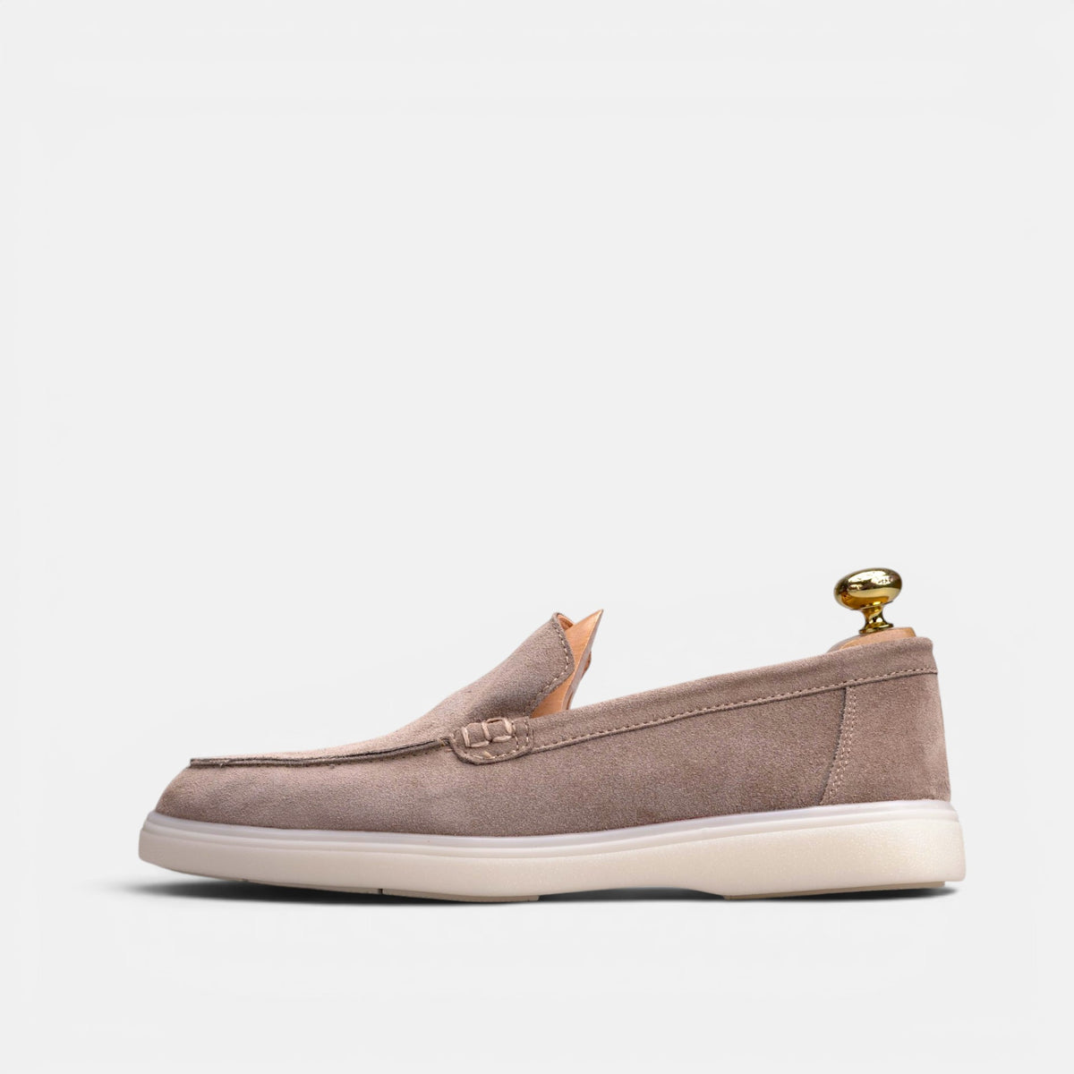 Volzak 713 Mocassin en daim Beige