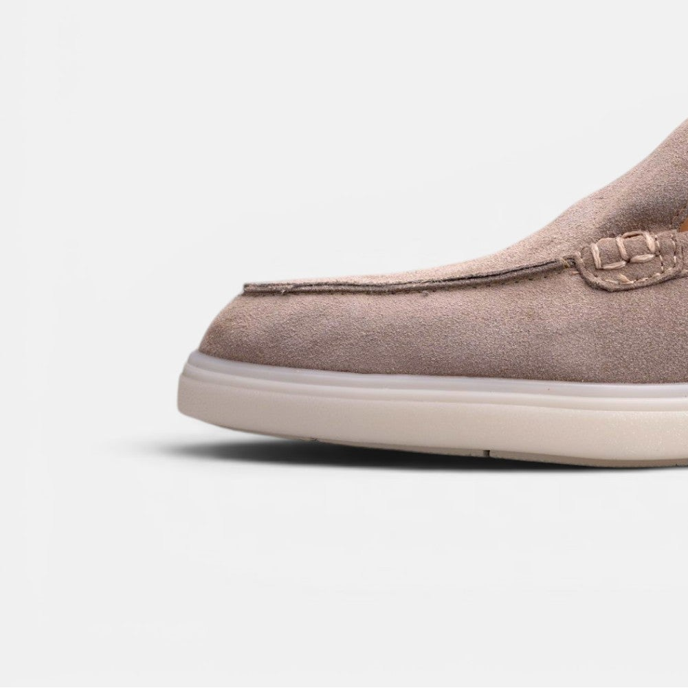 Volzak 713 Mocassin en daim Beige