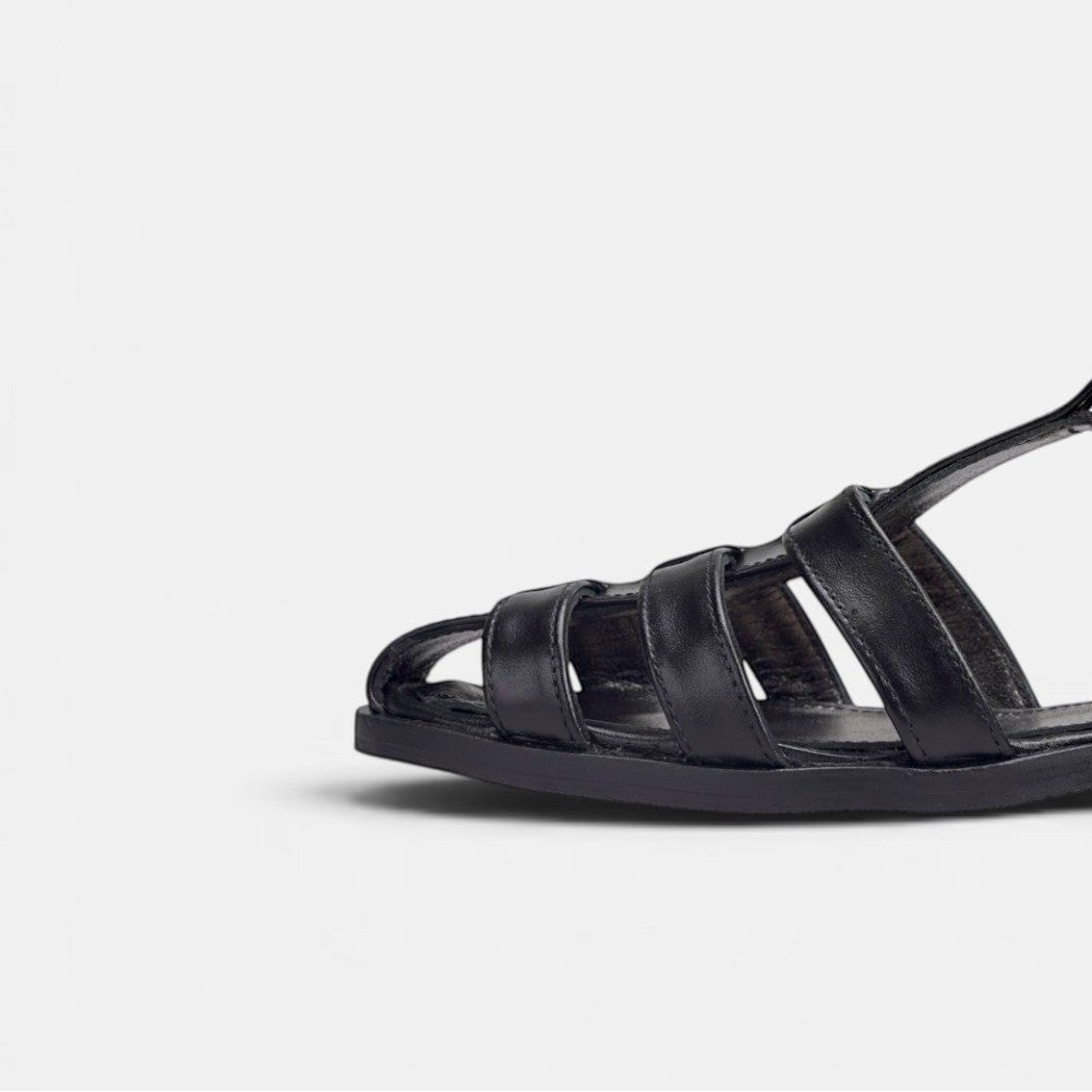 Volzak 982 Sandale en cuir Noir