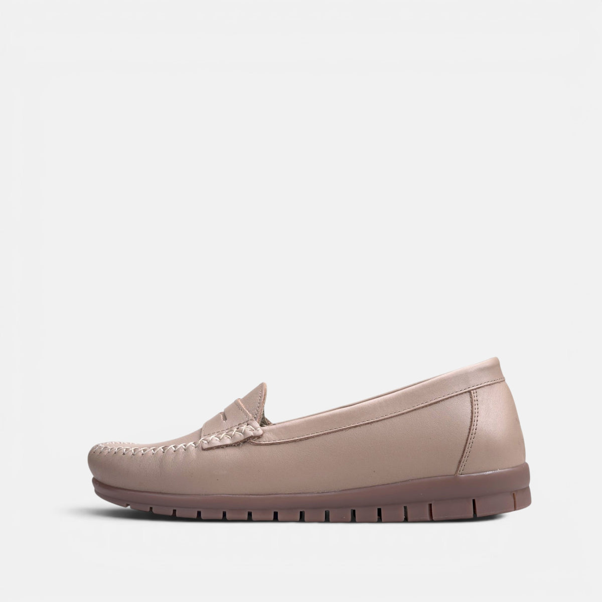 Volzak 897 Mocassin en cuir Beige