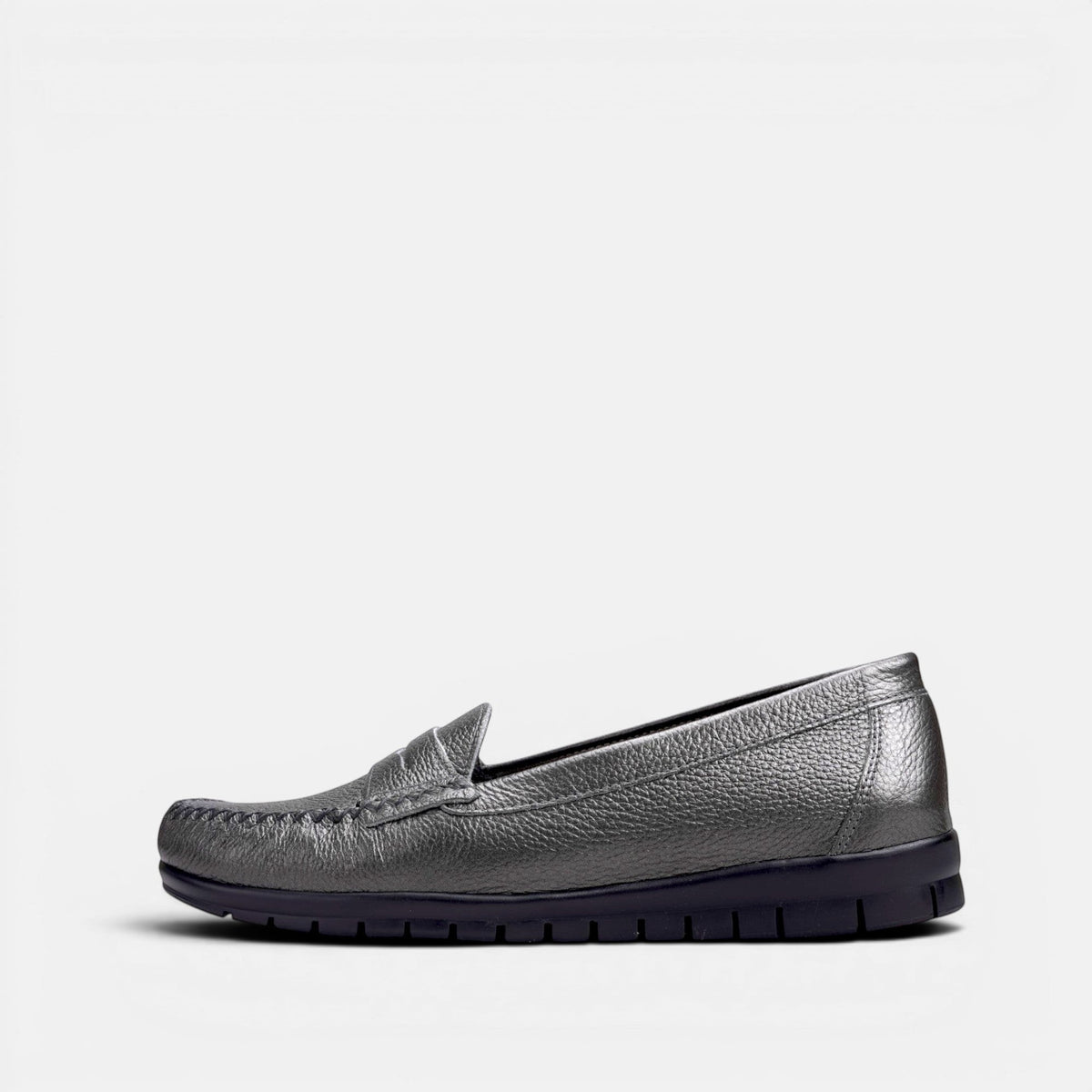 Volzak 897 Mocassin en cuir Nickel
