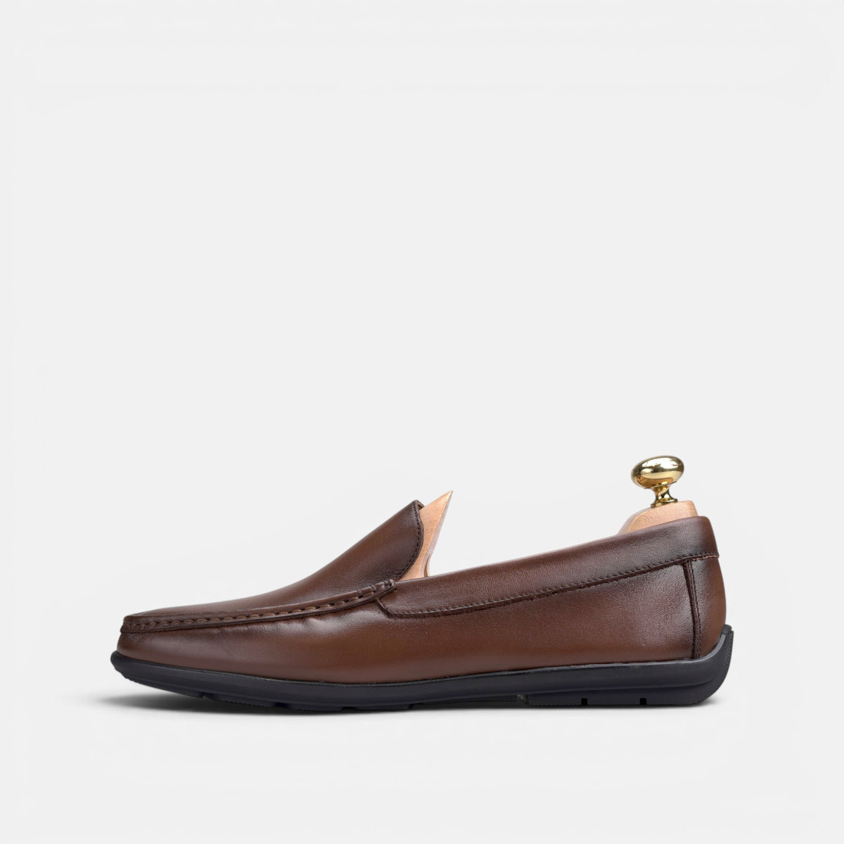 Volzak 5608 Mocassin en cuir Marron Vintage