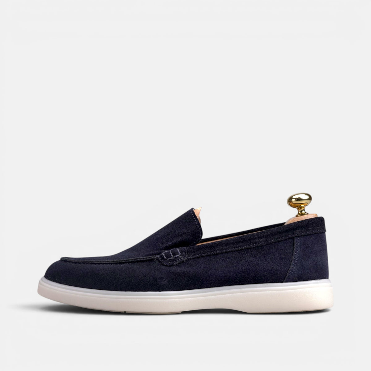 Volzak 713 Mocassin en daim Bleu