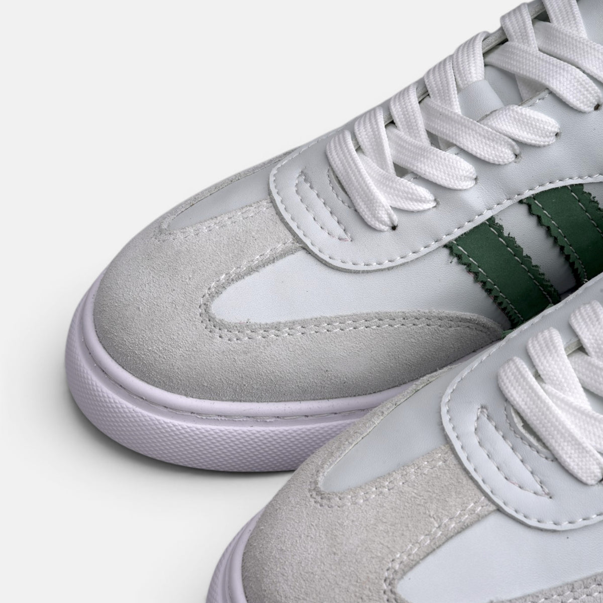 Volzak 714 Basket en cuir Blanc Vert