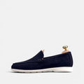 Volzak 3063 Mocassin en daim Bleu