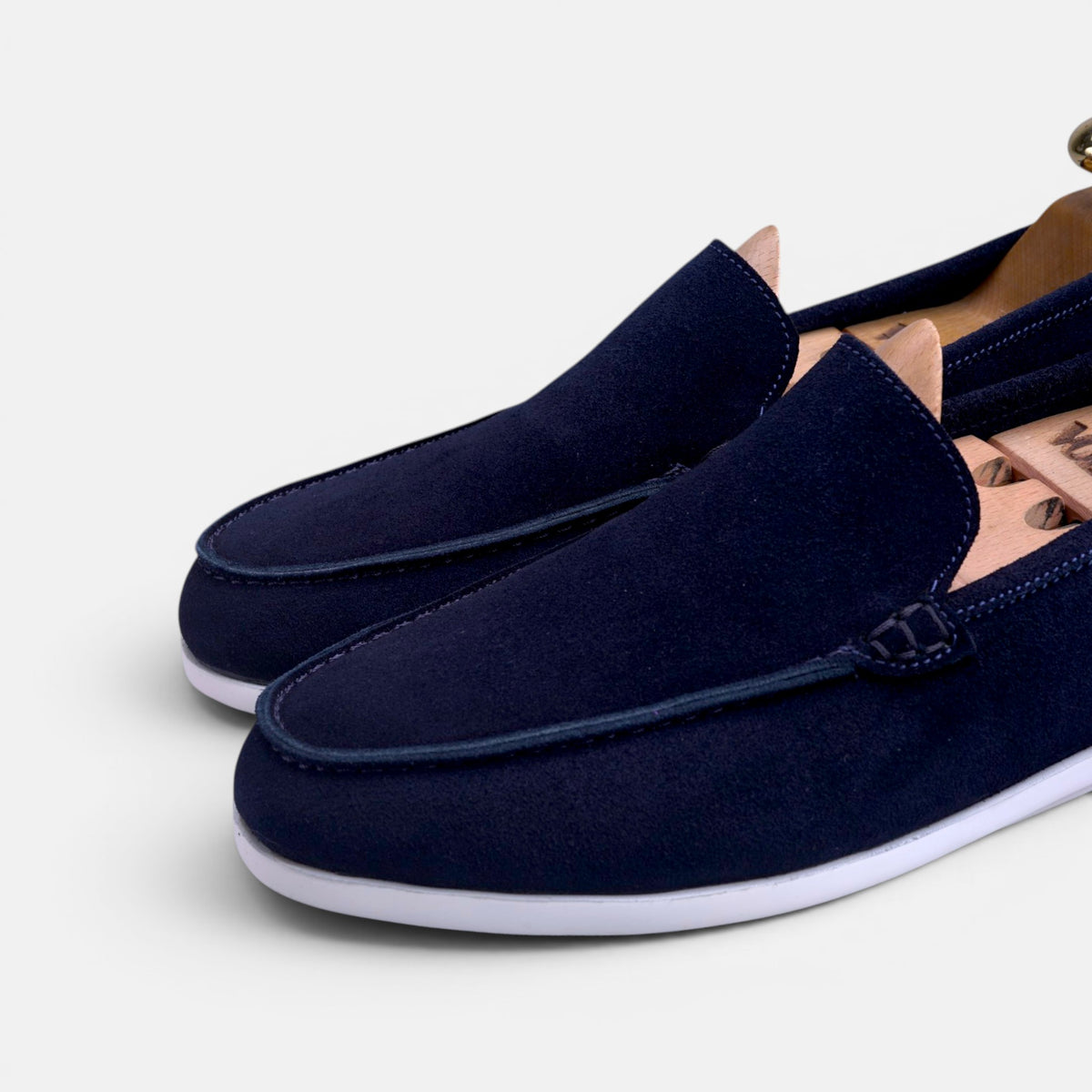 Volzak 3063 Mocassin en daim Bleu