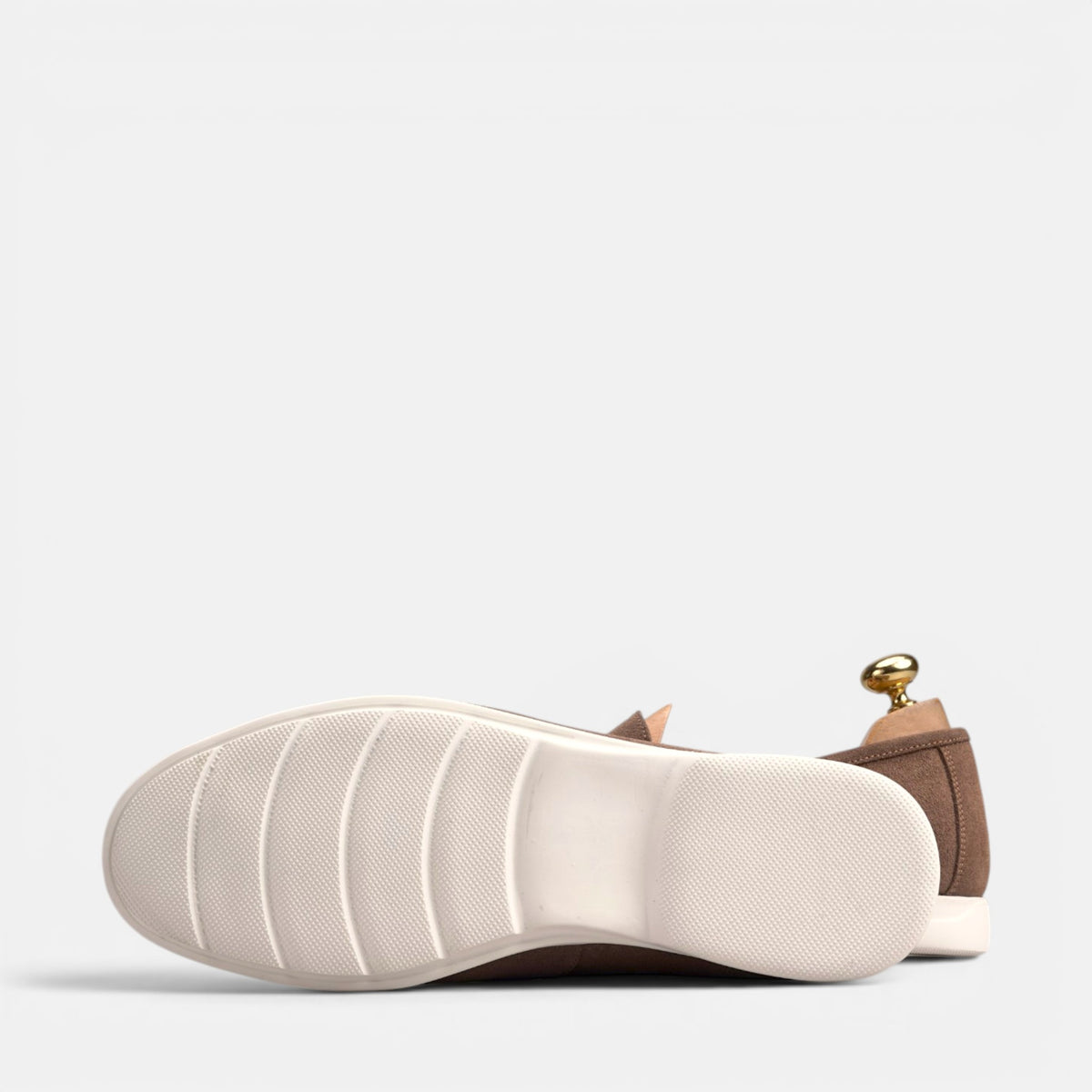 Volzak 3063 Mocassin en daim Taupe