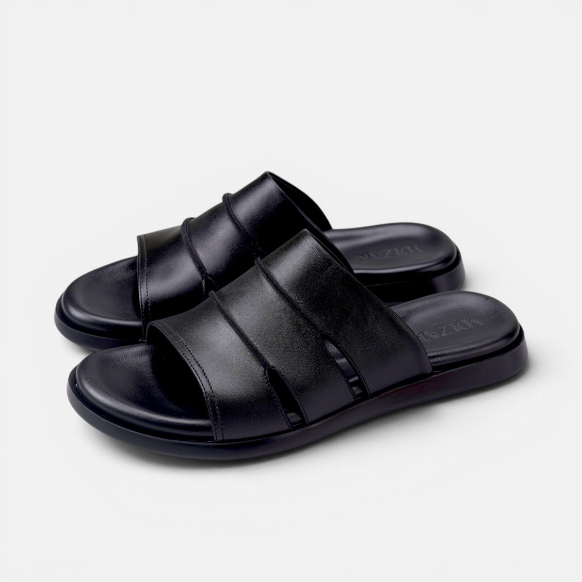 Volzak 9164 Sandale en cuir Noir