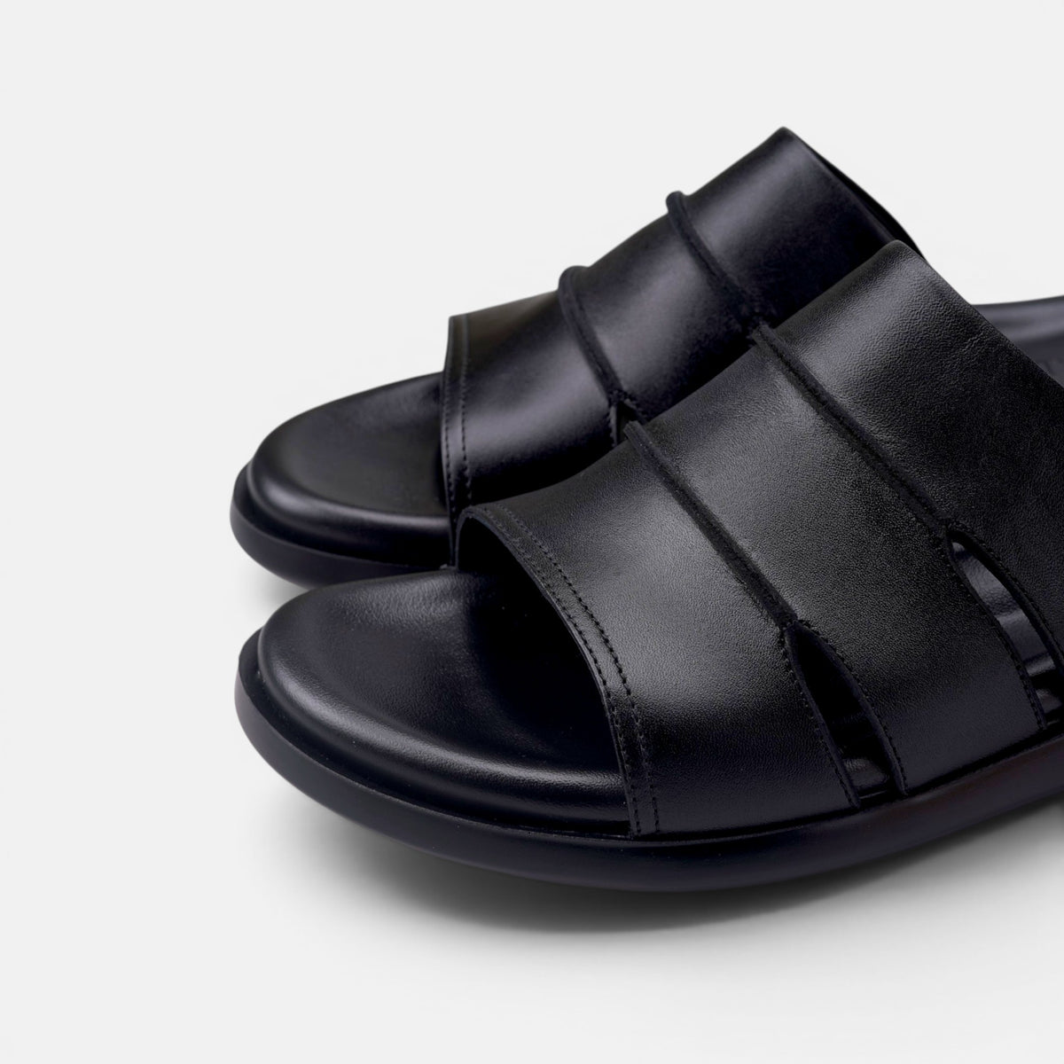 Volzak 9164 Sandale en cuir Noir