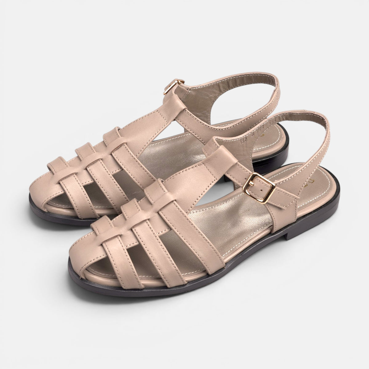 Volzak 982 Sandale en cuir Beige