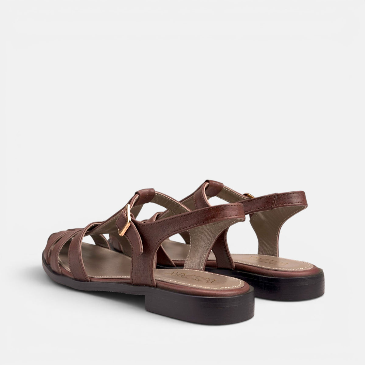 Volzak 982 Sandale en cuir Marron