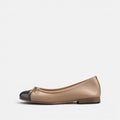 Volzak 078 Ballerine en cuir Beige