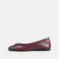 Volzak 078 Ballerine en cuir Burgundy