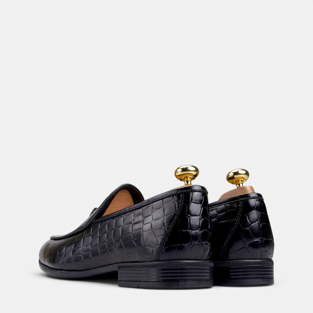 Volzak 5614 chaussure en cuir Noir Croco