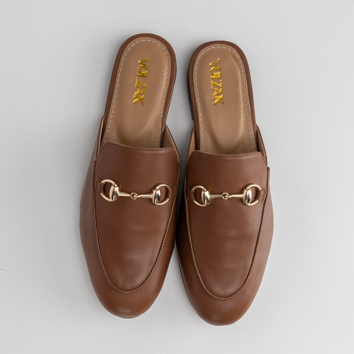 Volzak 3060 Camel Leather Mule