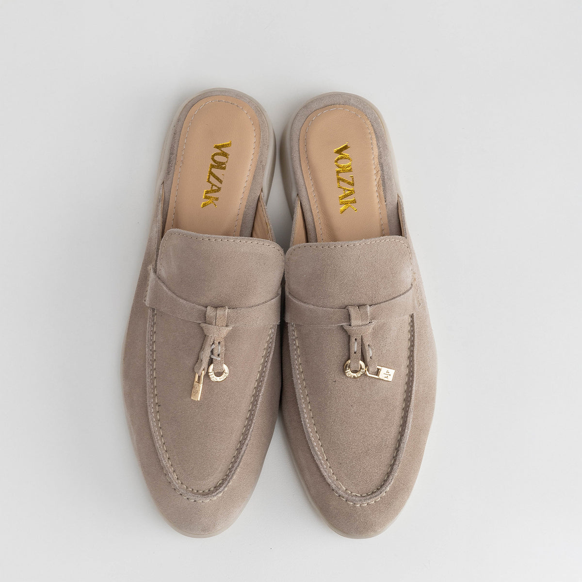 Volzak 0777 Beige suede mule