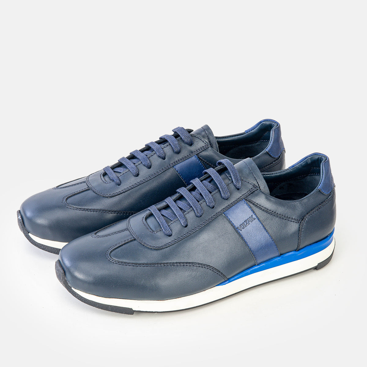 Volzak 6048 Leather sneaker Blue