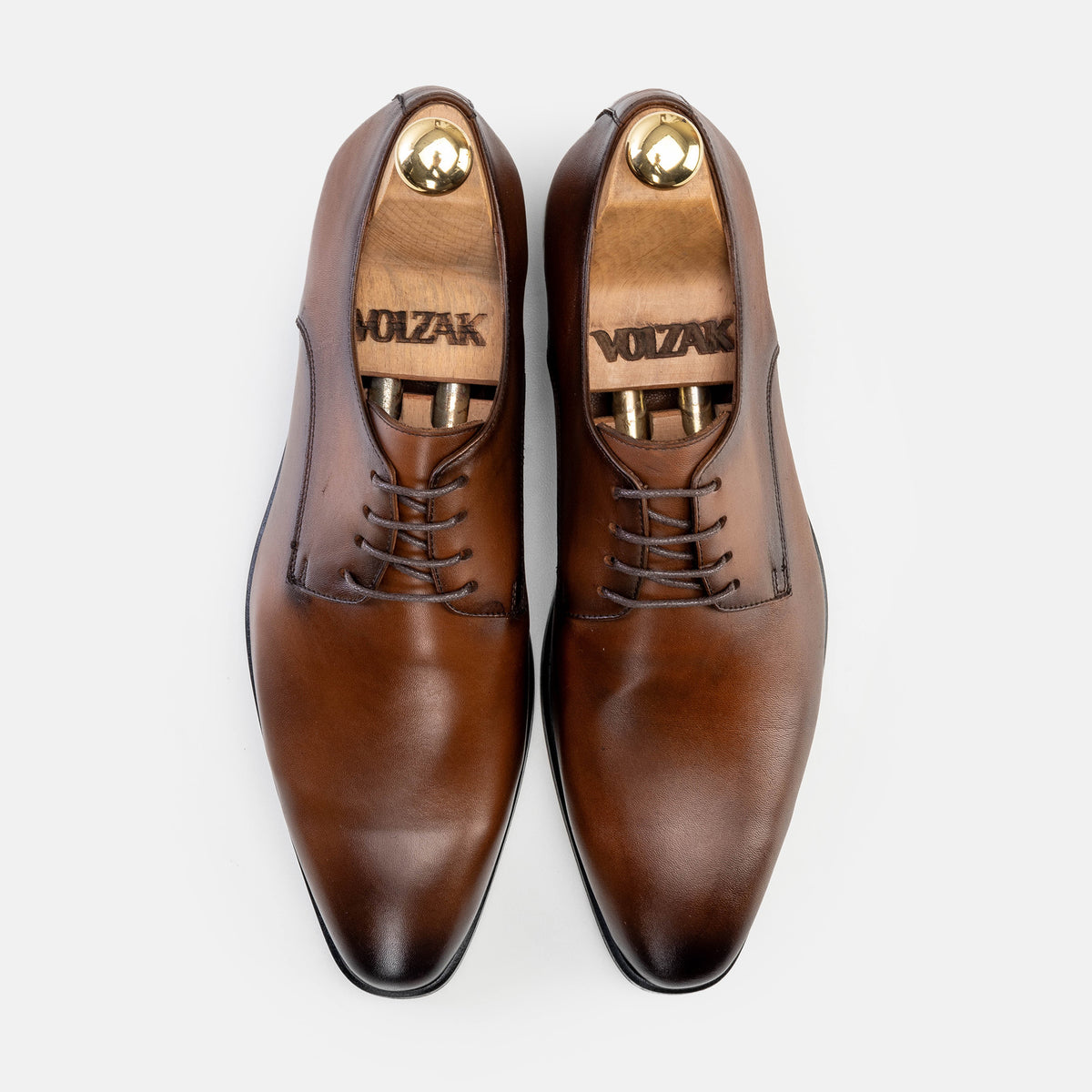 Volzak 5336 chaussure en cuir Marron Vintage