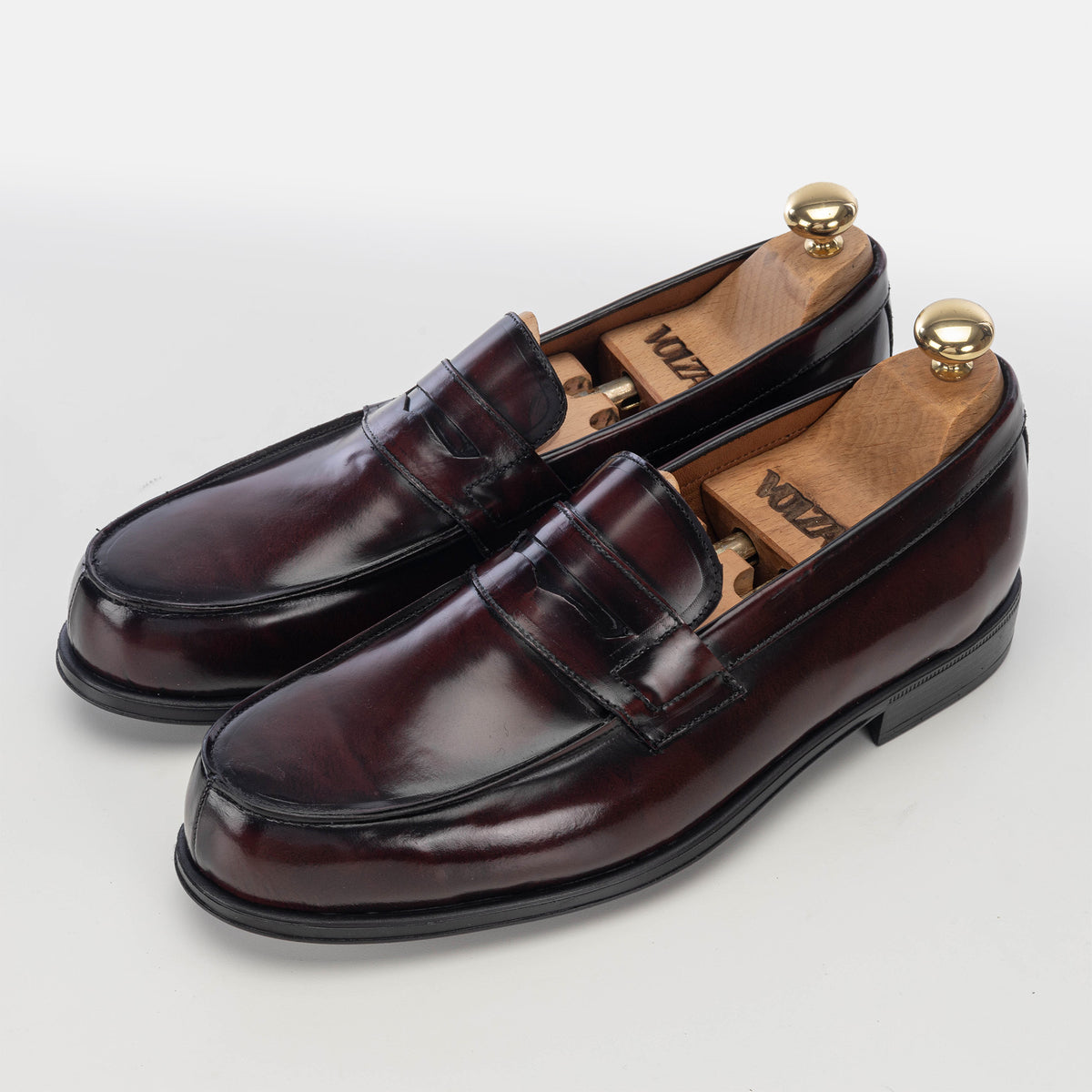 Volzak 5157 burgundy removable leather moccasin