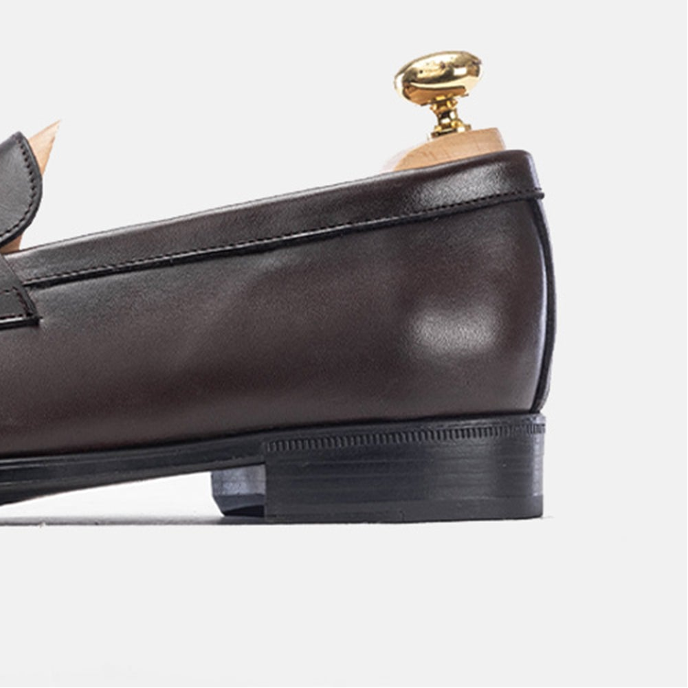 Volzak 5157 Penny Loafer in Brown Leather