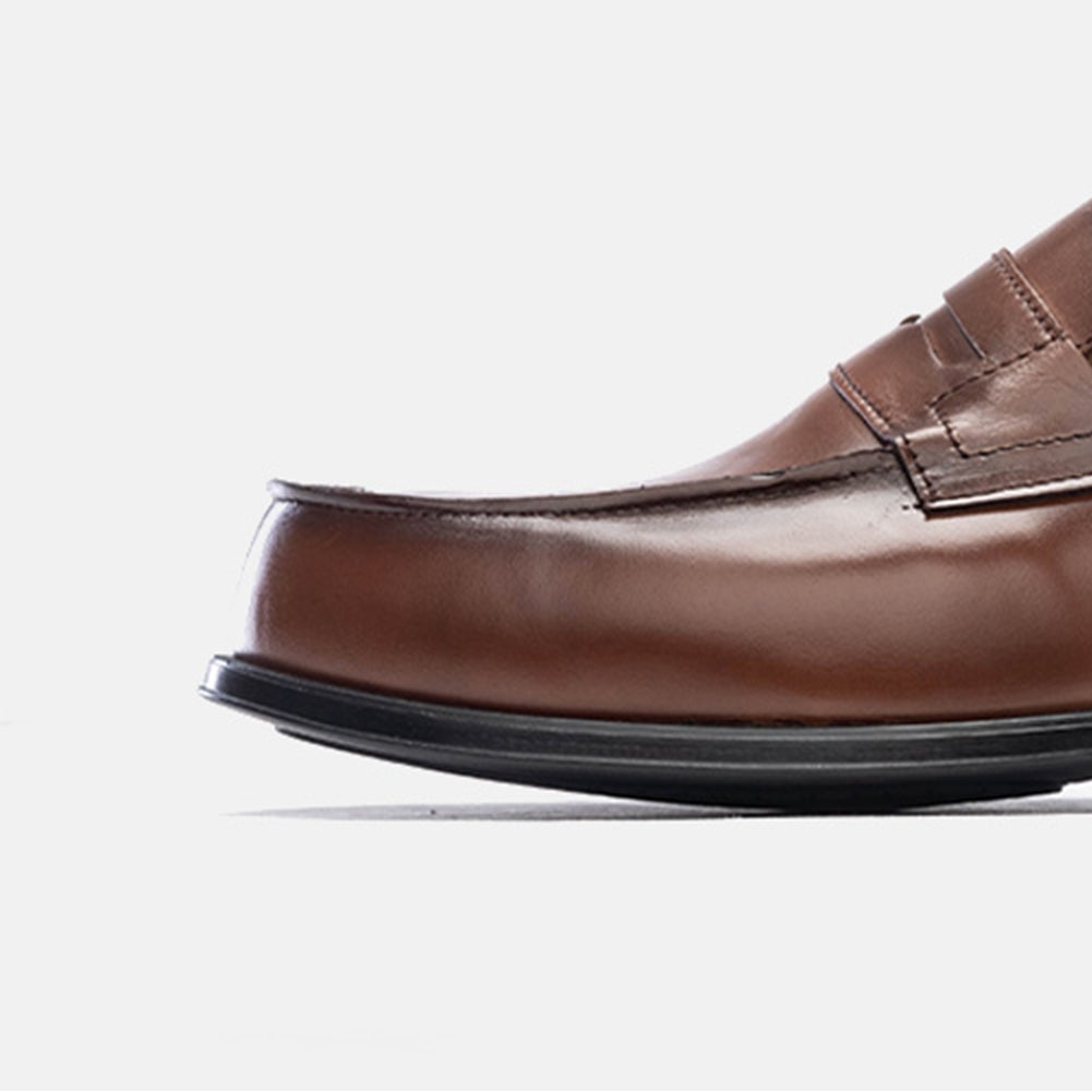 Volzak 5157 Camel Leather Penny Loafer