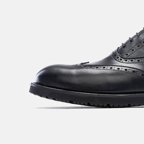 Volzak 5166 black leather shoe