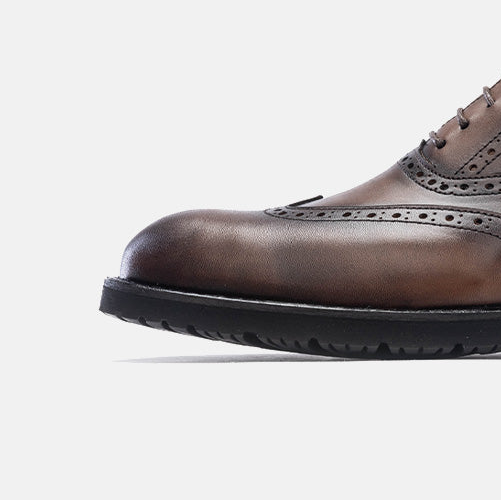 Volzak 5166 vintage brown leather shoe
