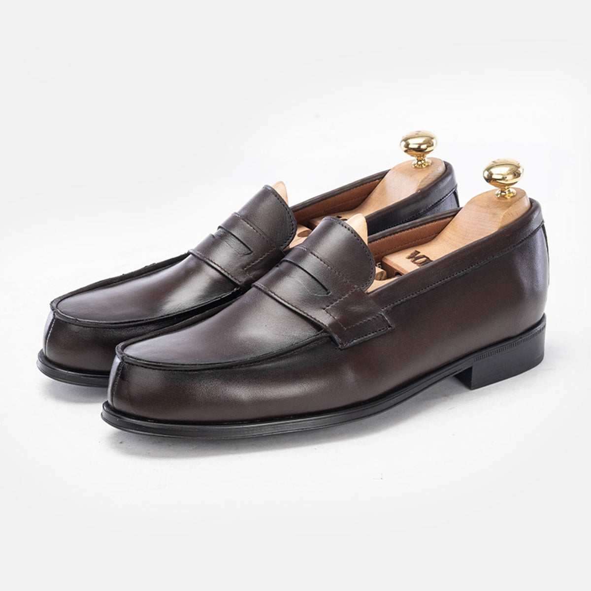 Volzak 5157 Penny Loafer in Brown Leather