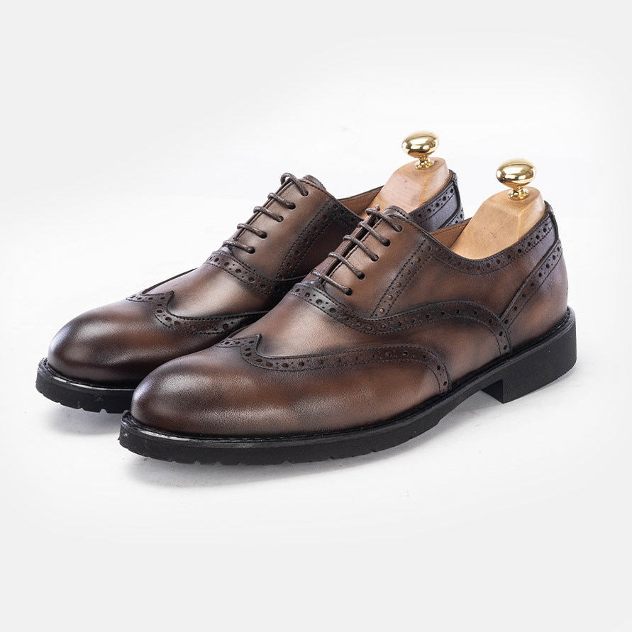 Volzak 5166 vintage brown leather shoe