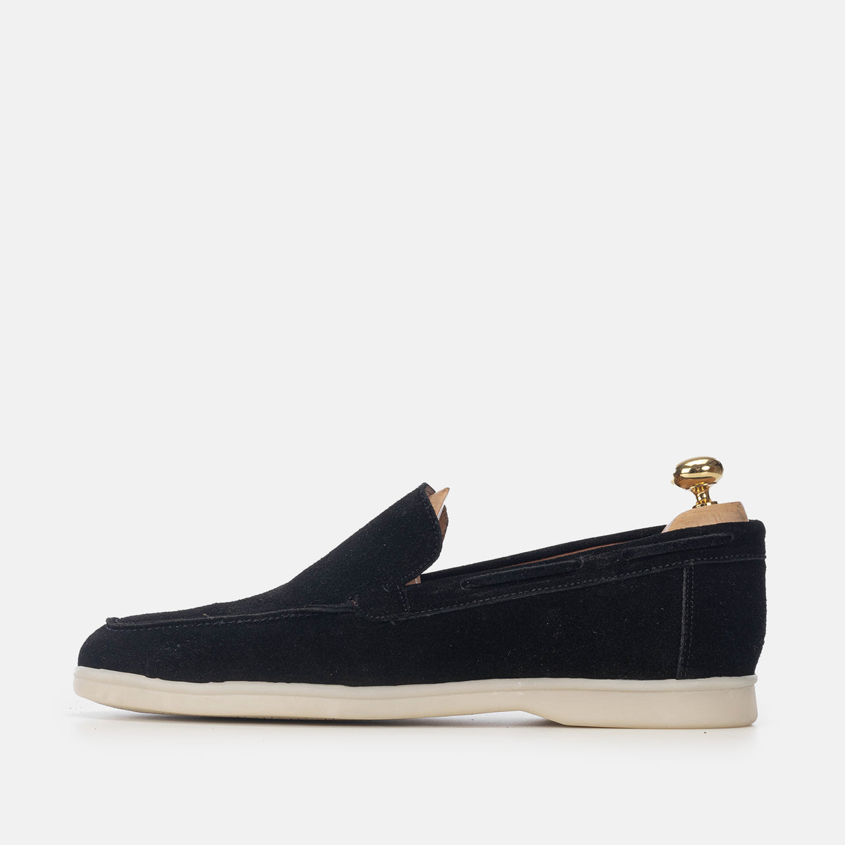 Volzak 5225 Mocassin en daim noir