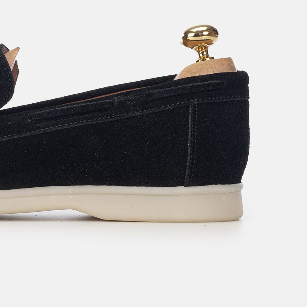 Volzak 5225 Mocassin en daim noir